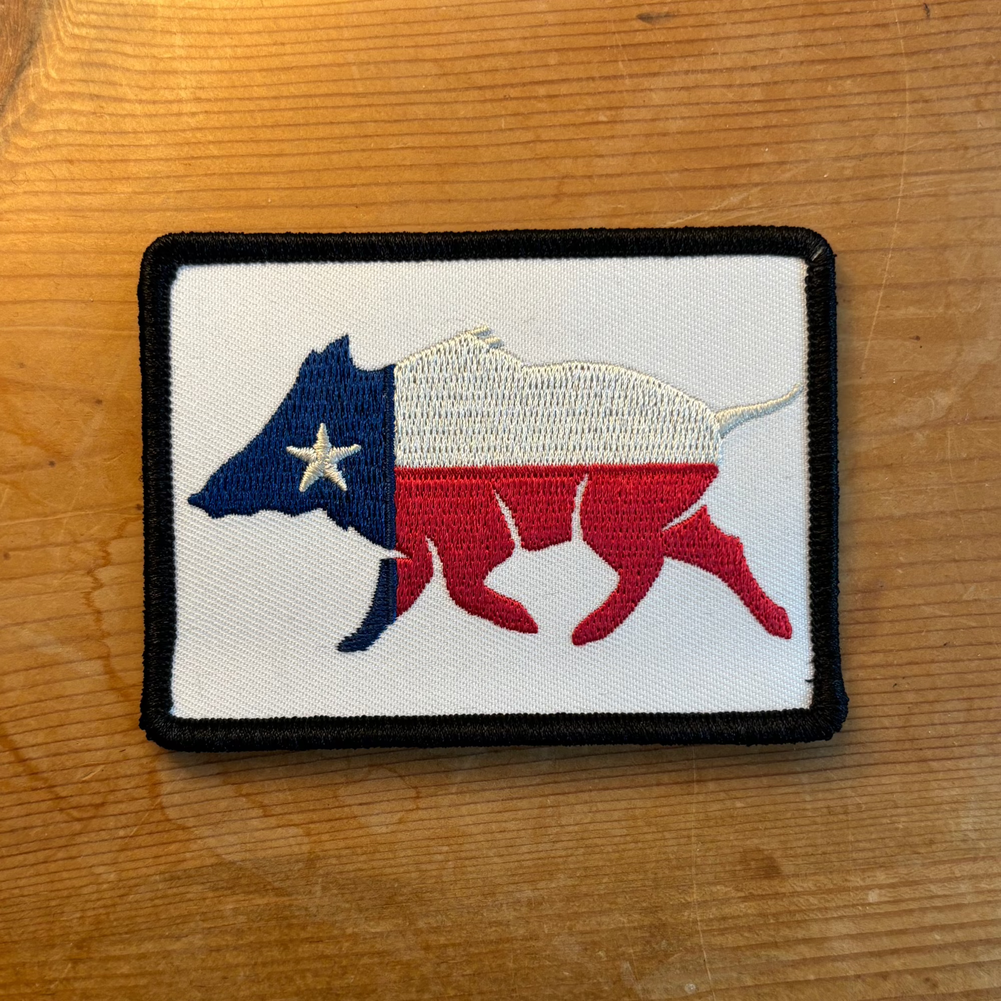 Texas Boar Embroidered Patch