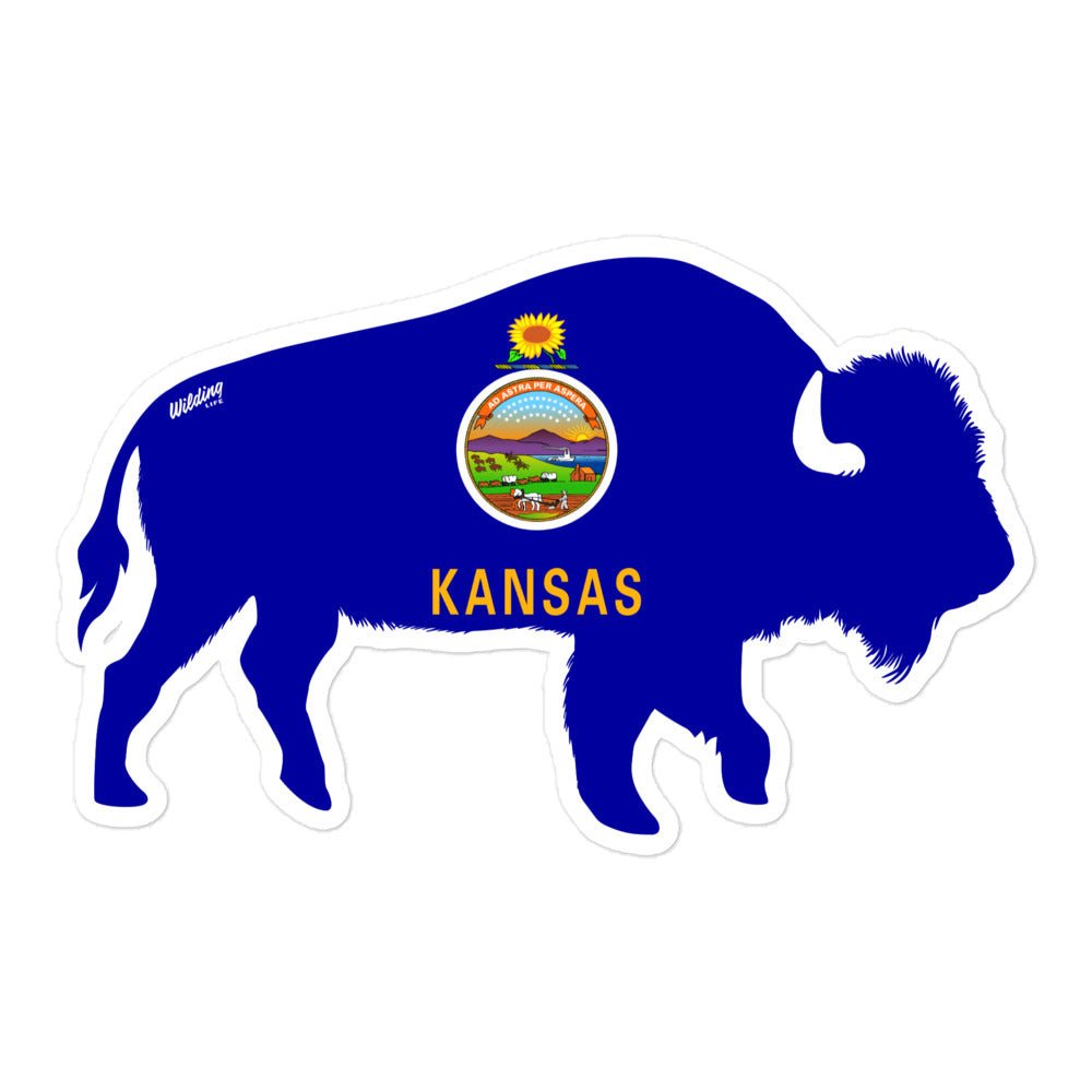 Kansas Buffalo Decal - Wilding Life
