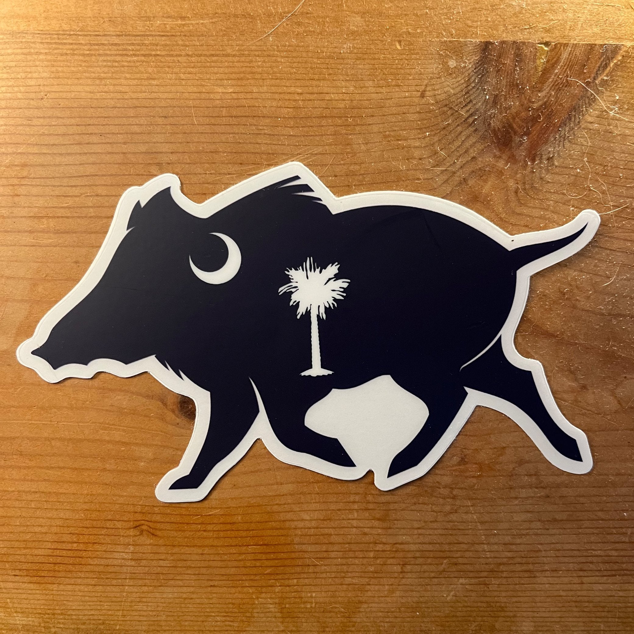 South Carolina Boar Clear Cut Decal - Wilding Life
