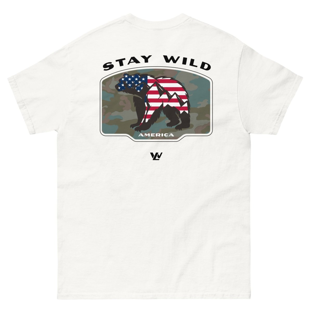 Stay Wild America Mountain Bear T-Shirt - Wilding Life