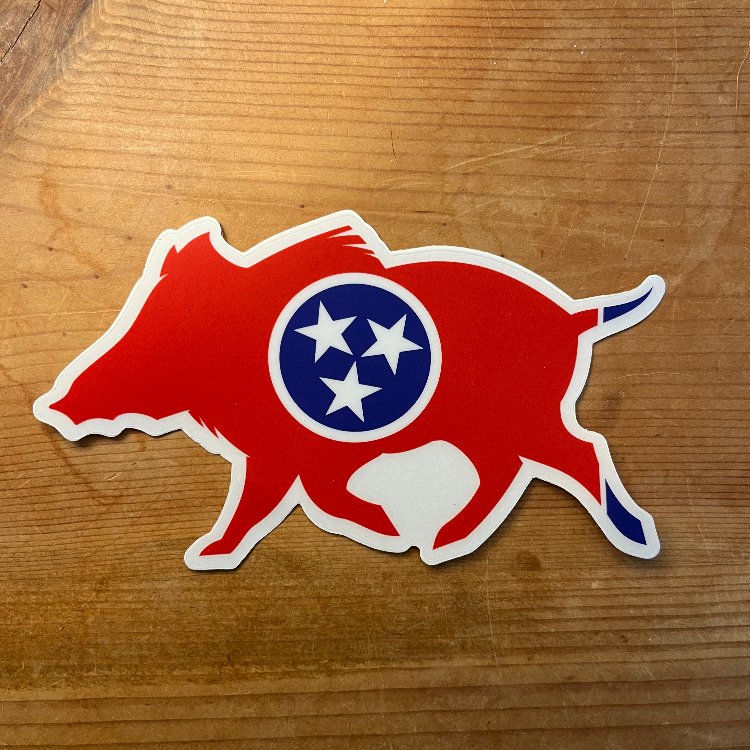 Tennessee Boar Clear Cut Decal - Wilding Life