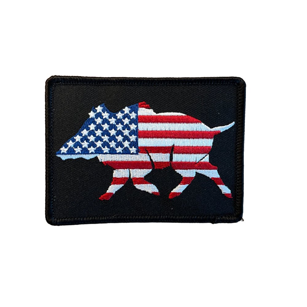 U.S.A. Boar Embroidered Patch - Wilding Life