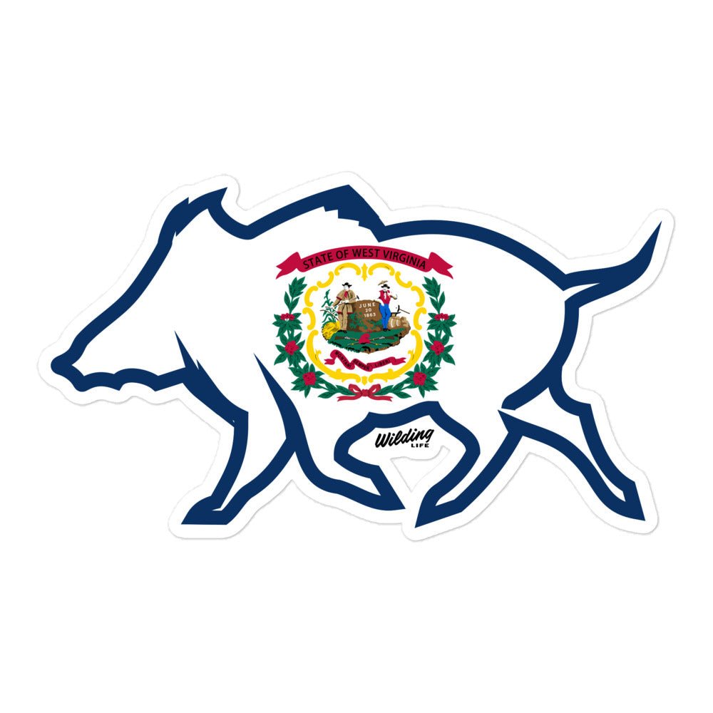 West Virginia Boar Decal - Wilding Life