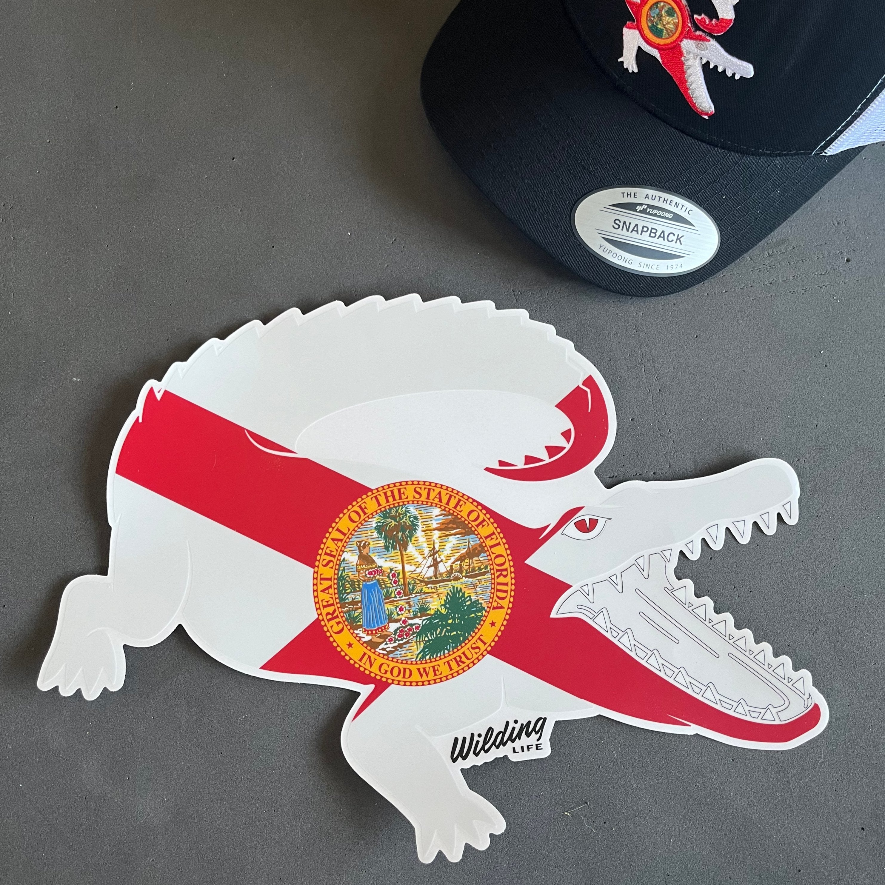 12" Florida Gator Bumper Sticker - Wilding Life