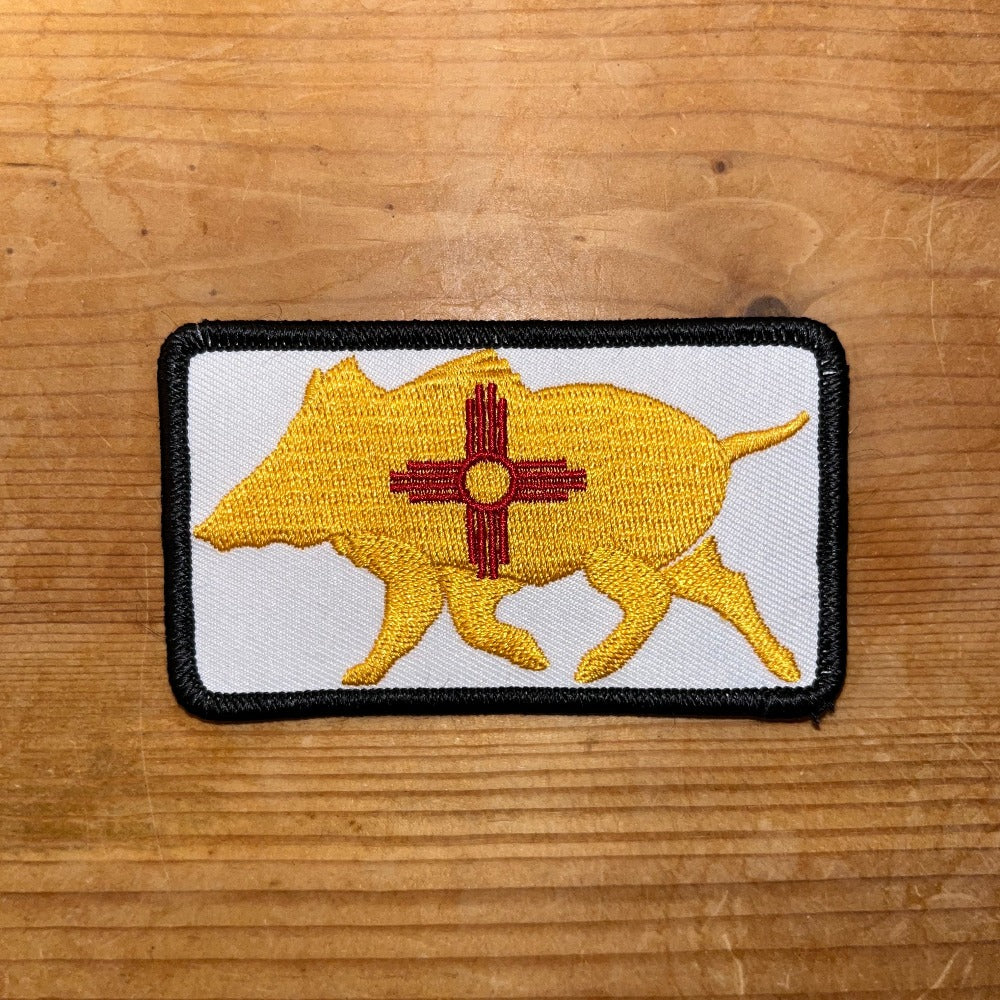 New Mexico Boar Embroidered Patch - Wilding Life
