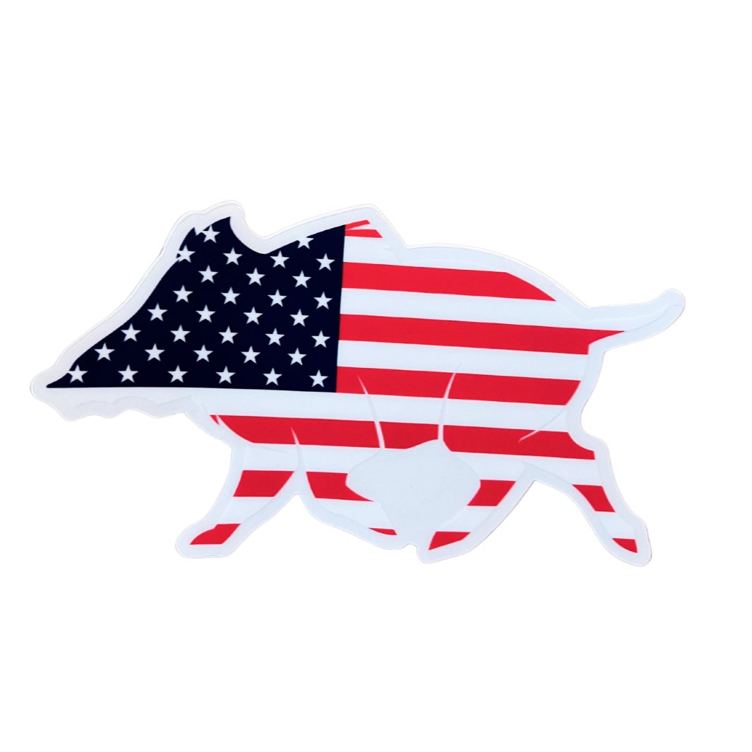 U.S.A. Boar Clear Cut Decal - Wilding Life