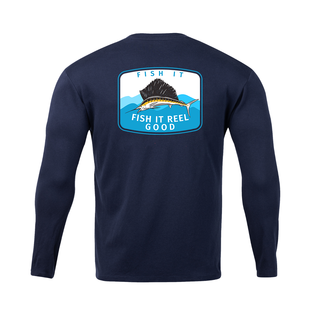 Fish It Reel Good Long Sleeve Performance Tee