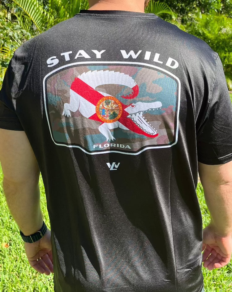 Stay Wild Florida Gator Short Sleeve Technical Tee - UPF 50+