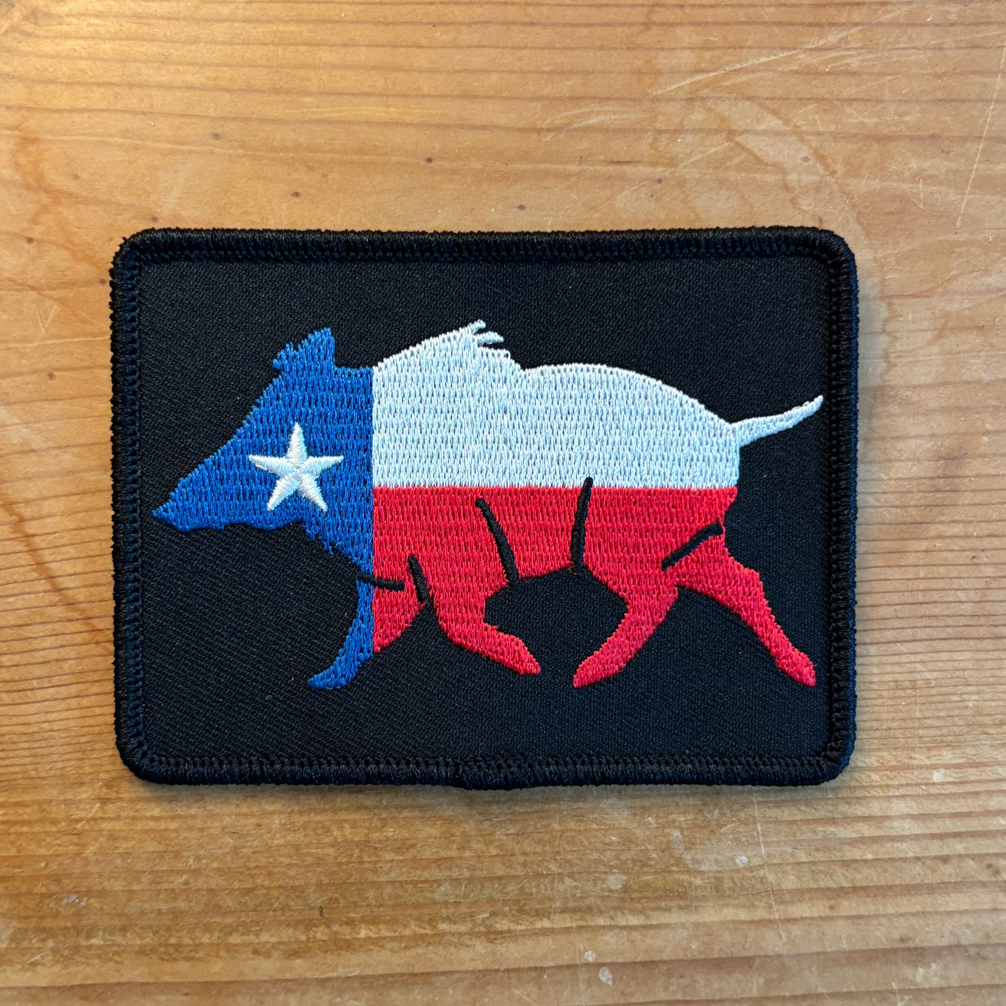 Texas Boar Embroidered Patch