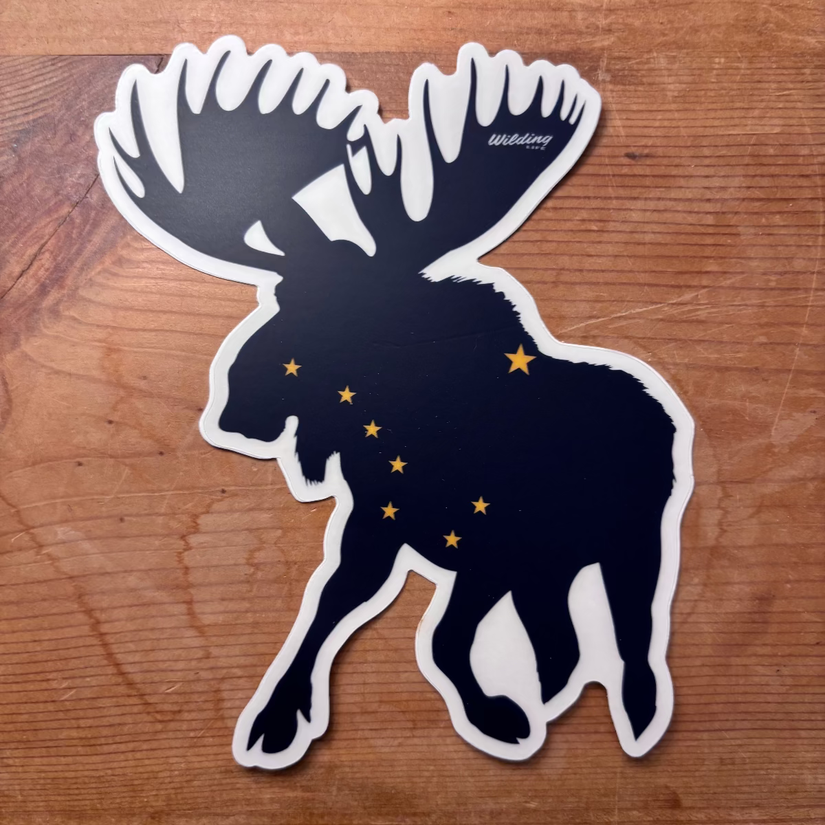 Alaska Moose Clear Cut Decal