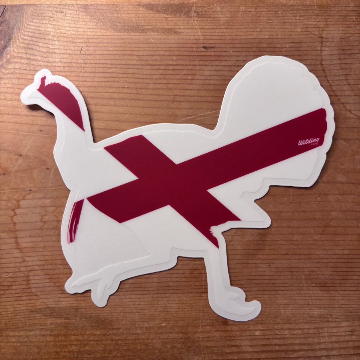 Alabama Turkey Clear Cut Decal