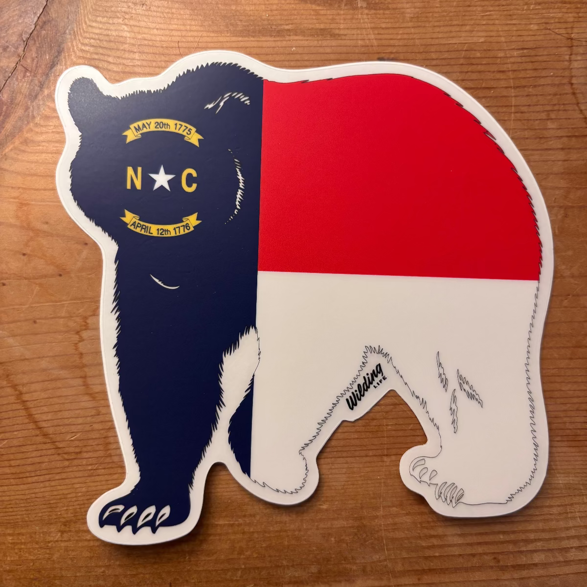 North Carolina Black Bear Clear Cut Decal