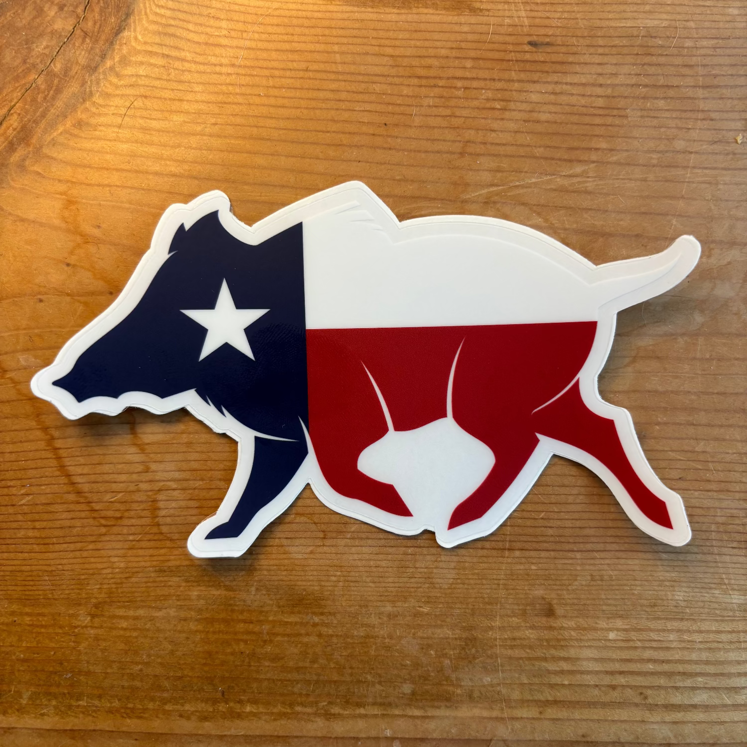 Texas Boar Die Cut Decal