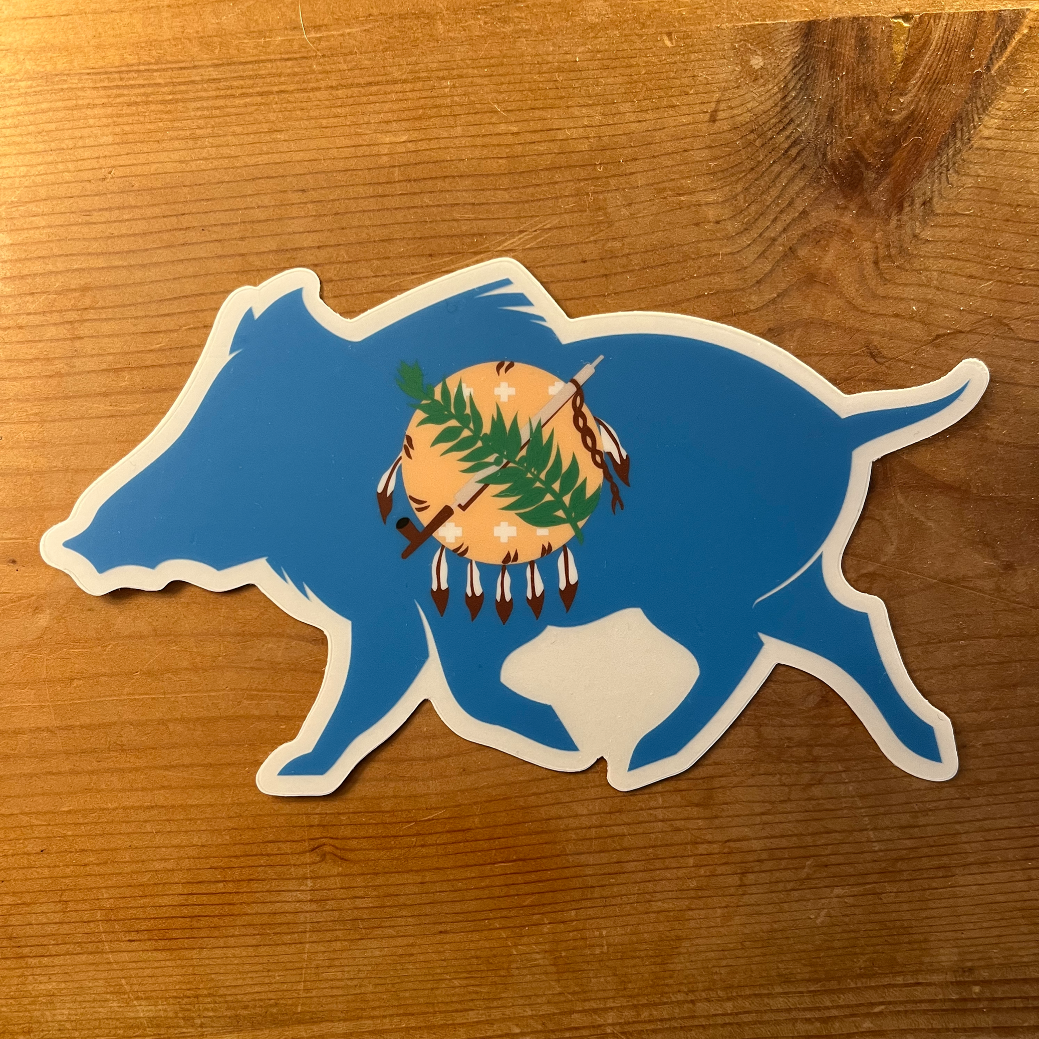 Oklahoma Boar Clear Cut Decal
