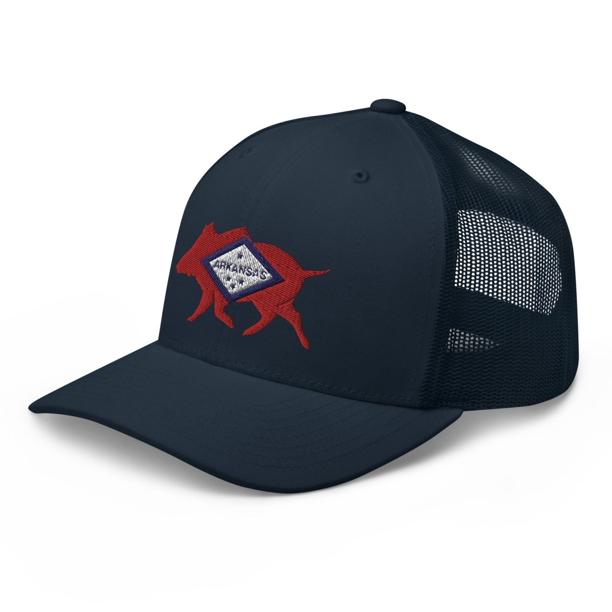 Arkansas Boar Embroidered Trucker Cap - Wilding Life
