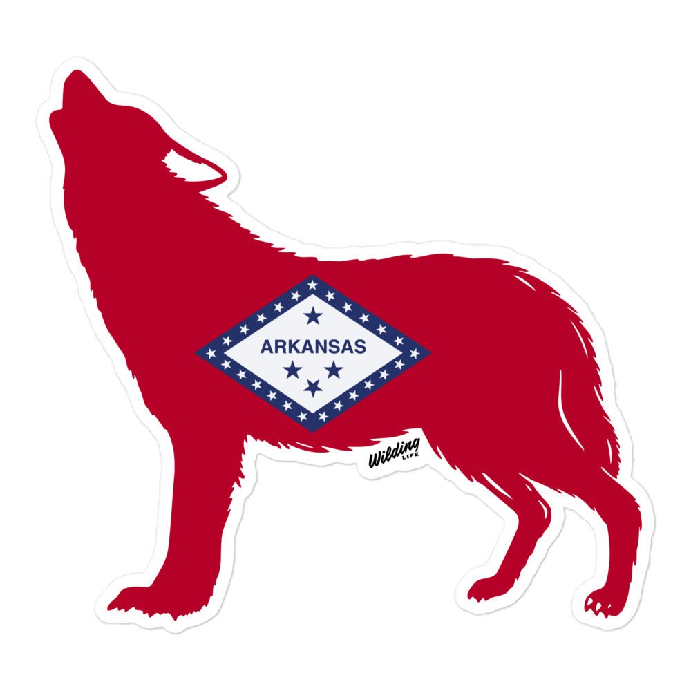 Arkansas Red Wolf Decal - Wilding Life