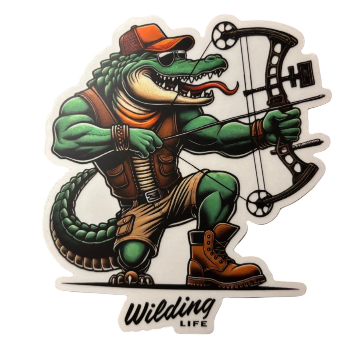 Gator Bowhunter Clear Cut Decal - Wilding Life