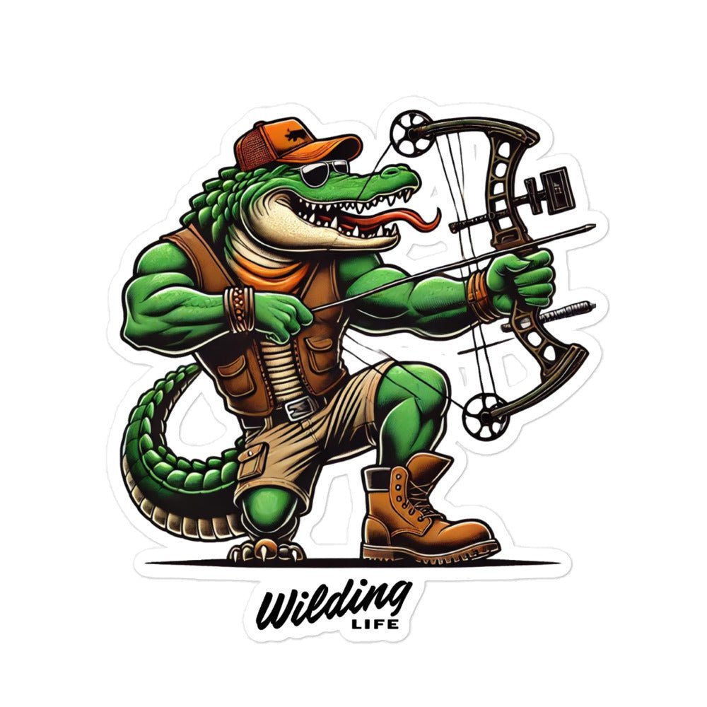 Gator Bowhunter Clear Cut Decal - Wilding Life