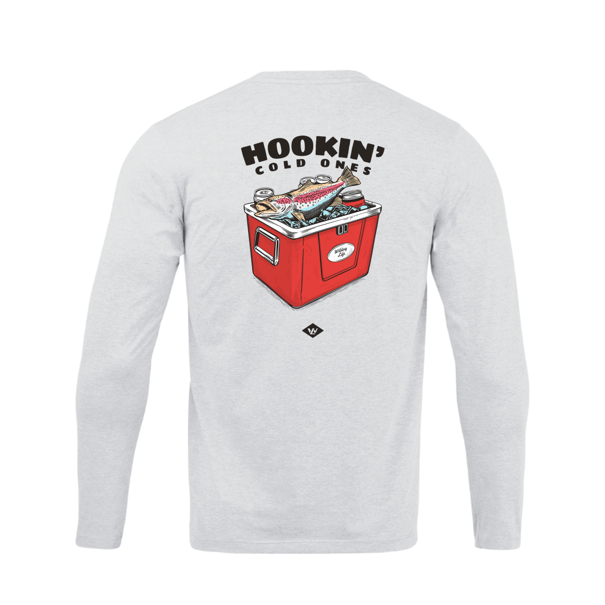 Hookin' Cold Ones Long Sleeve Performance Shirt - Wilding Life