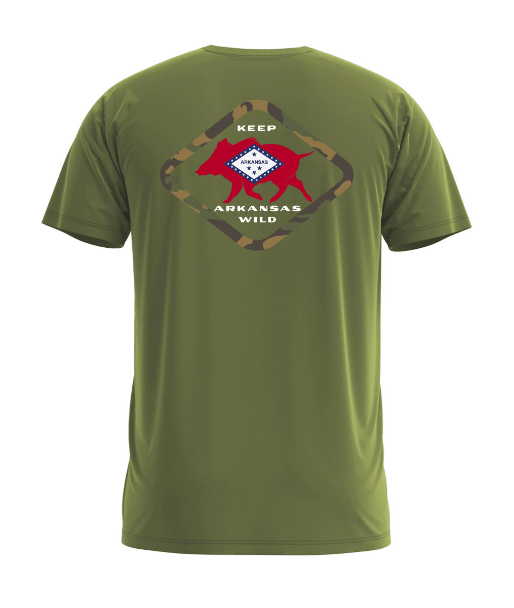 Keep Arkansas Wild Short Sleeve Performance Tee - Wilding Life