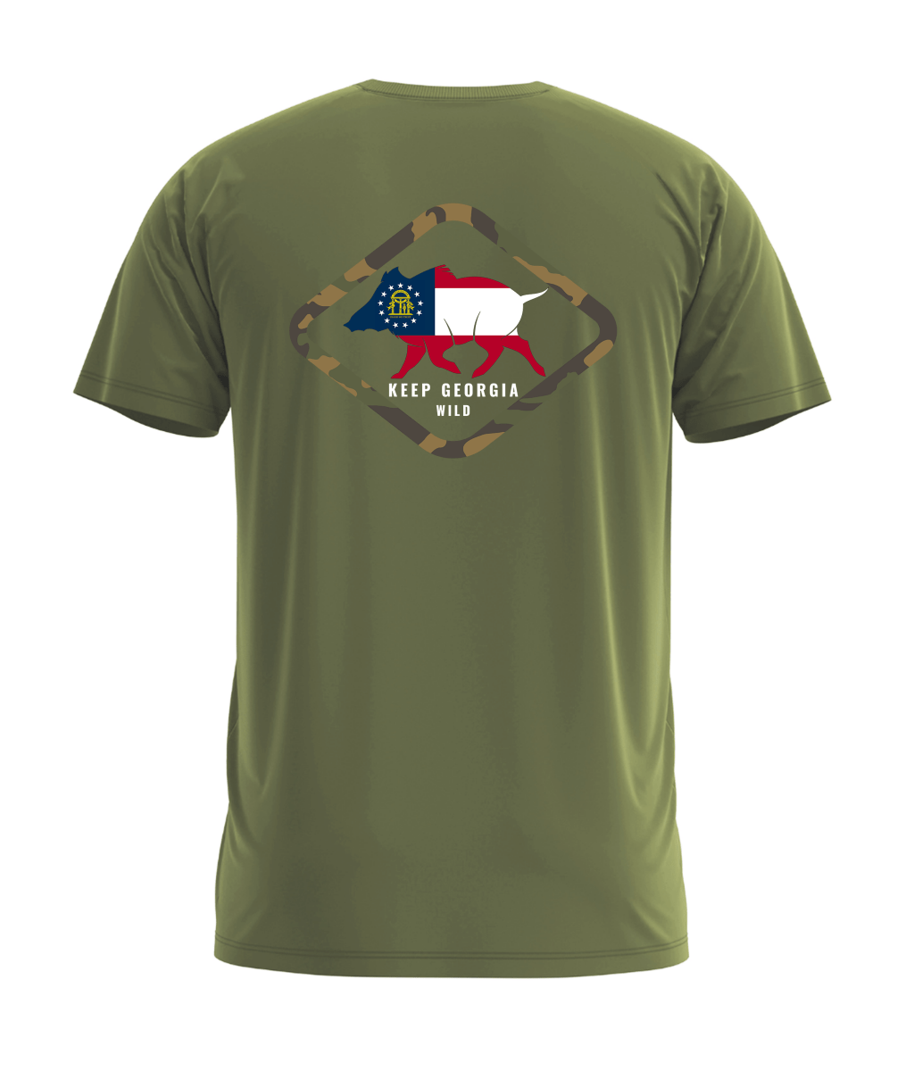 Keep Georgia Wild Short Sleeve Performance Tee - Wilding Life