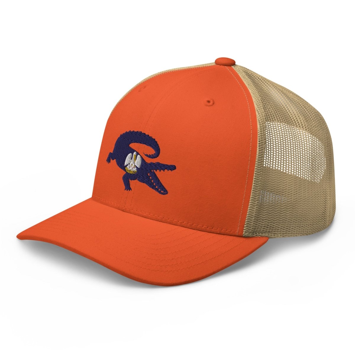 Louisiana Gator Embroidered Trucker Cap - Wilding Life