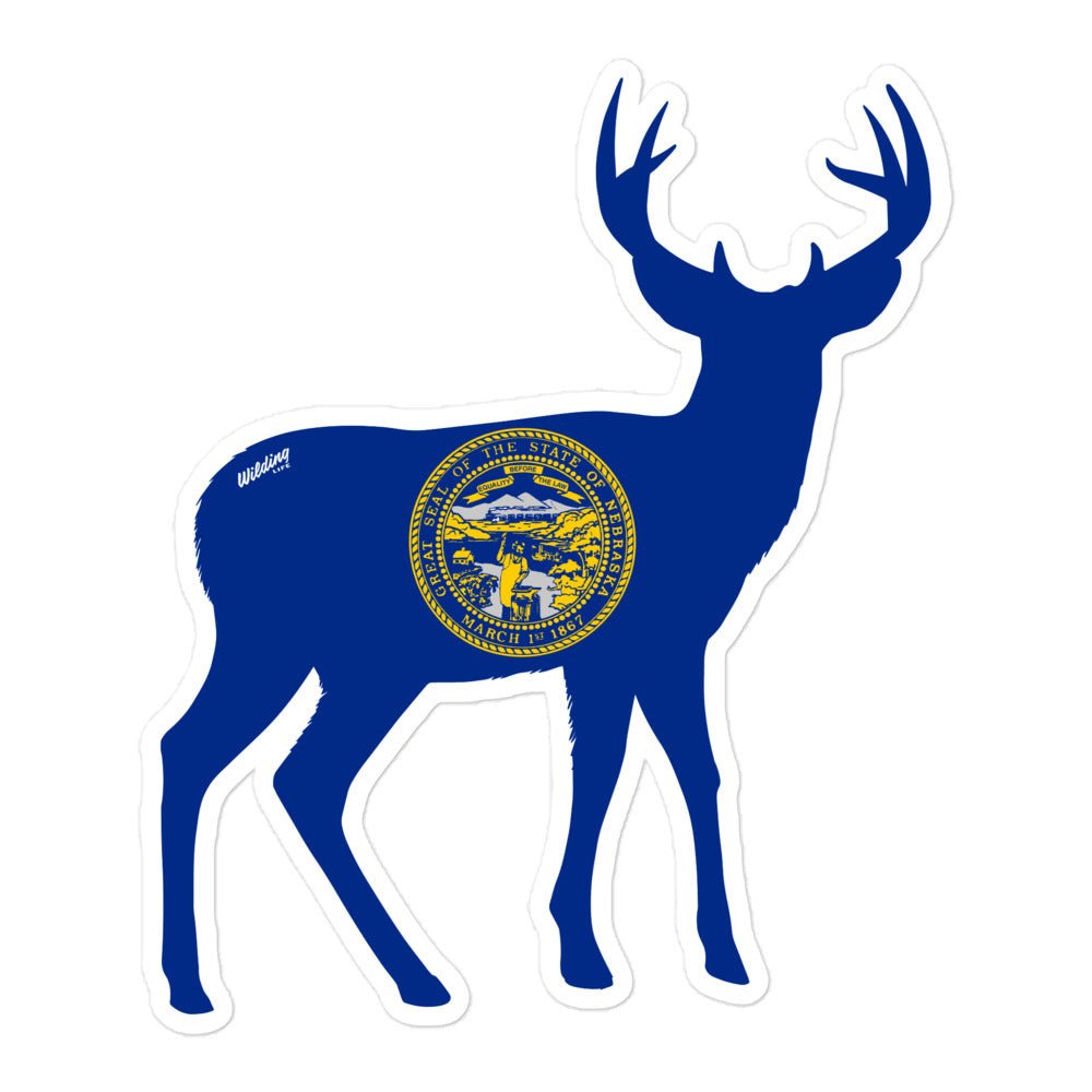 Nebraska Deer Decal - Wilding Life