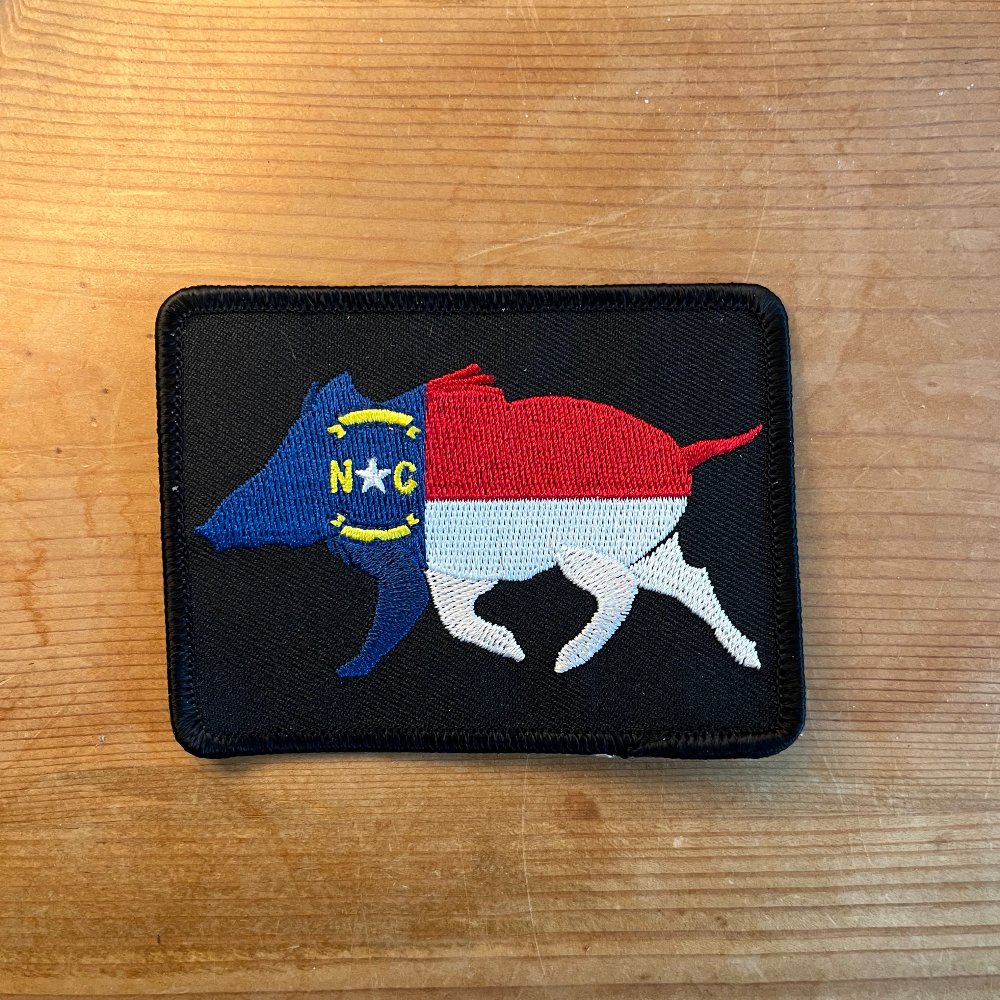North Carolina Boar Embroidered Patch - Wilding Life
