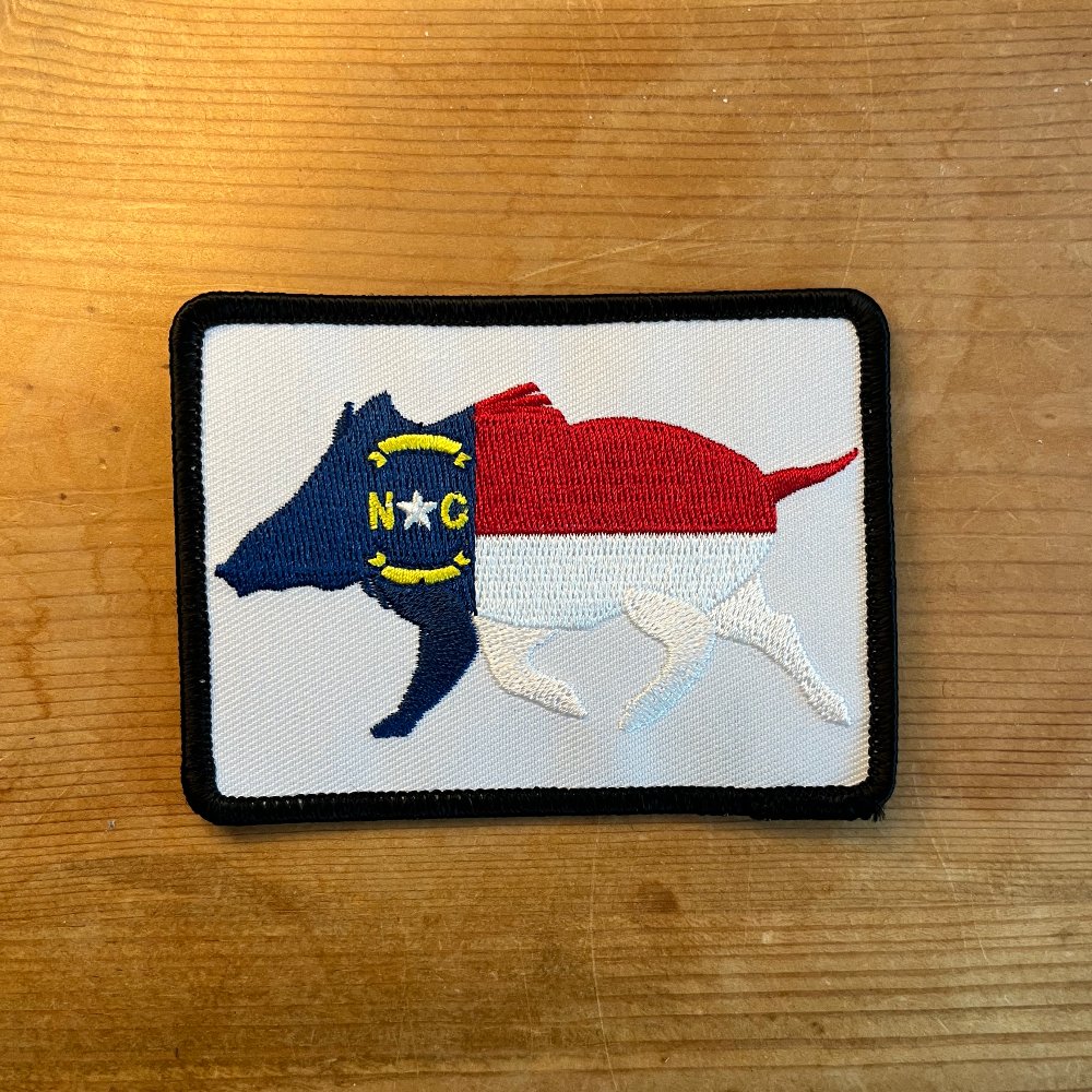North Carolina Boar Embroidered Patch - Wilding Life