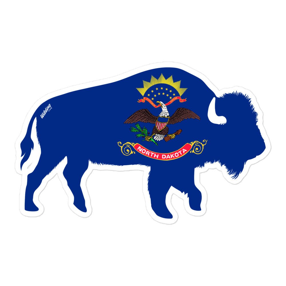 North Dakota Bison Decal - Wilding Life
