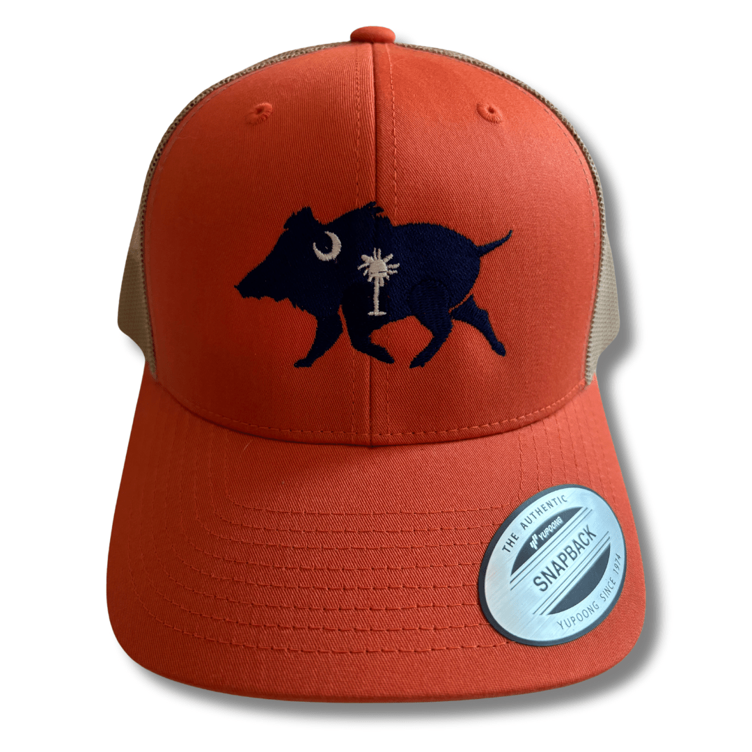 South Carolina Boar Embroidered Trucker Cap - SALE - Wilding Life