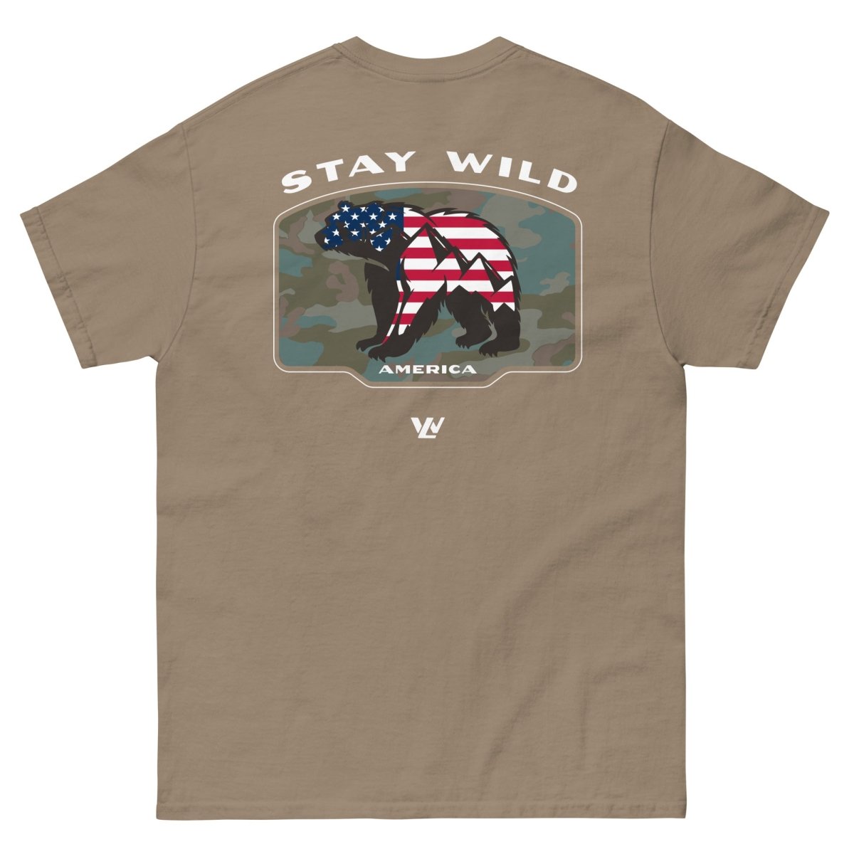 Stay Wild America Mountain Bear T-Shirt - Wilding Life