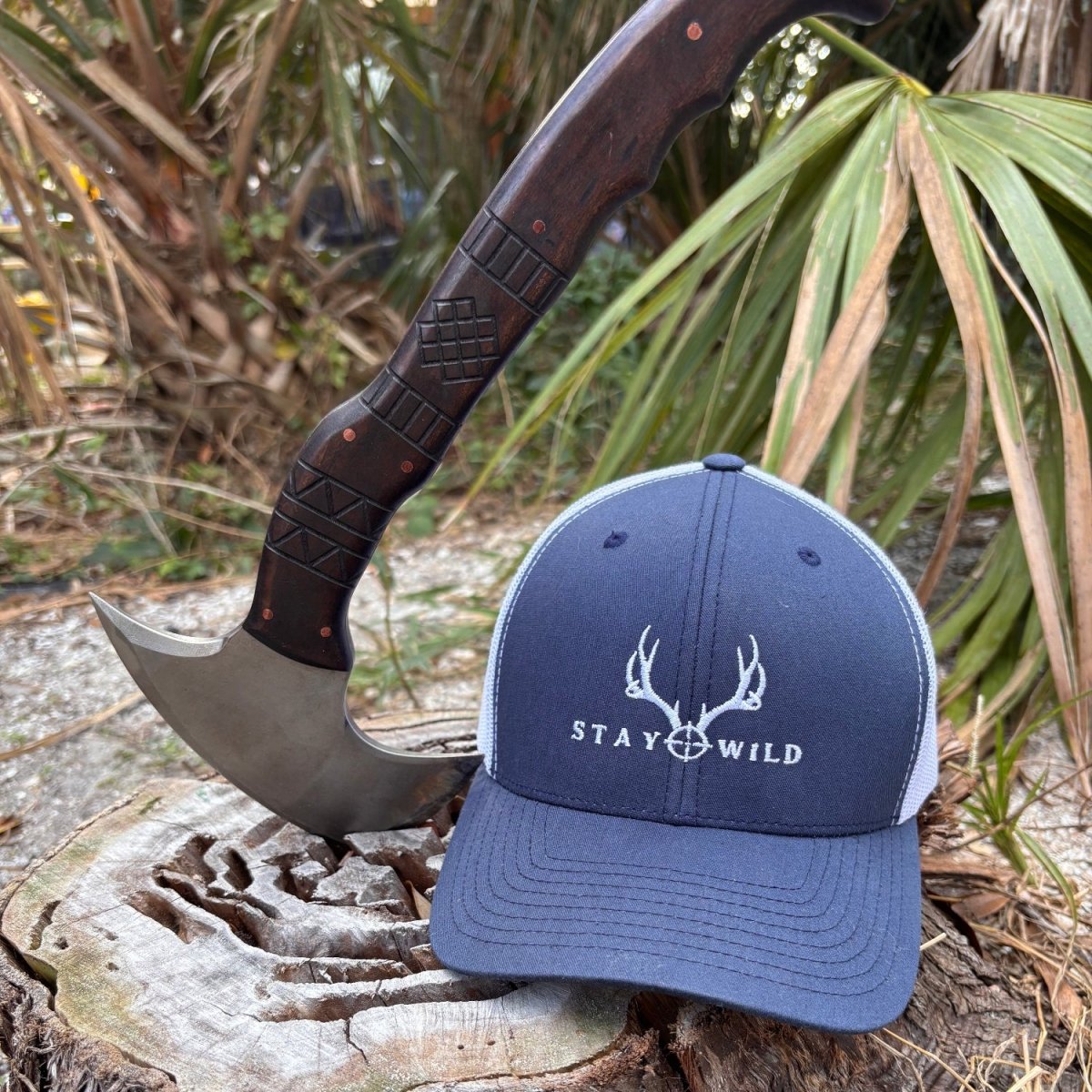 Stay Wild Embroidered Trucker Cap - Wilding Life