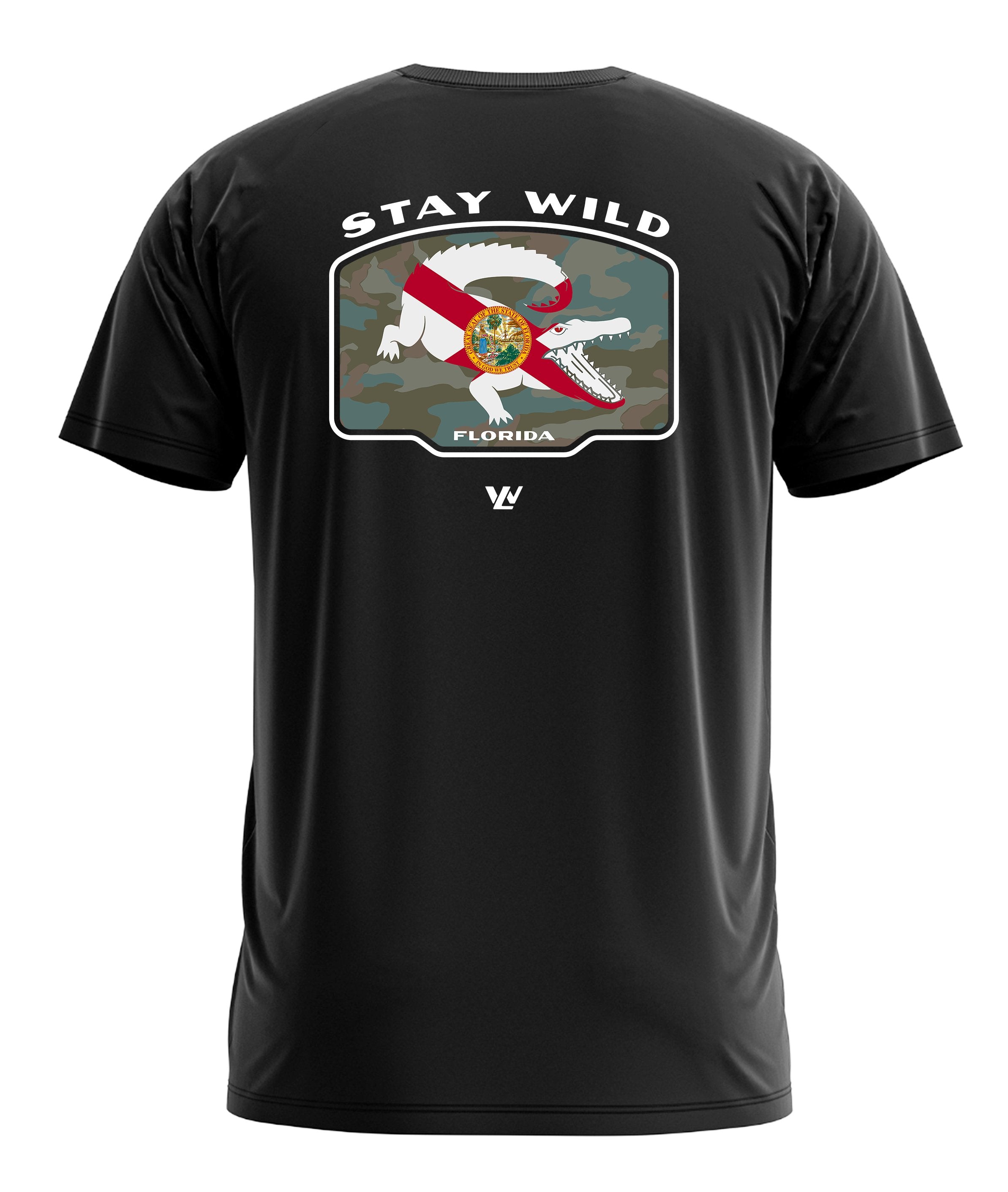 Stay Wild Florida Short Sleeve Performance Tee - Gator Edition - Wilding Life