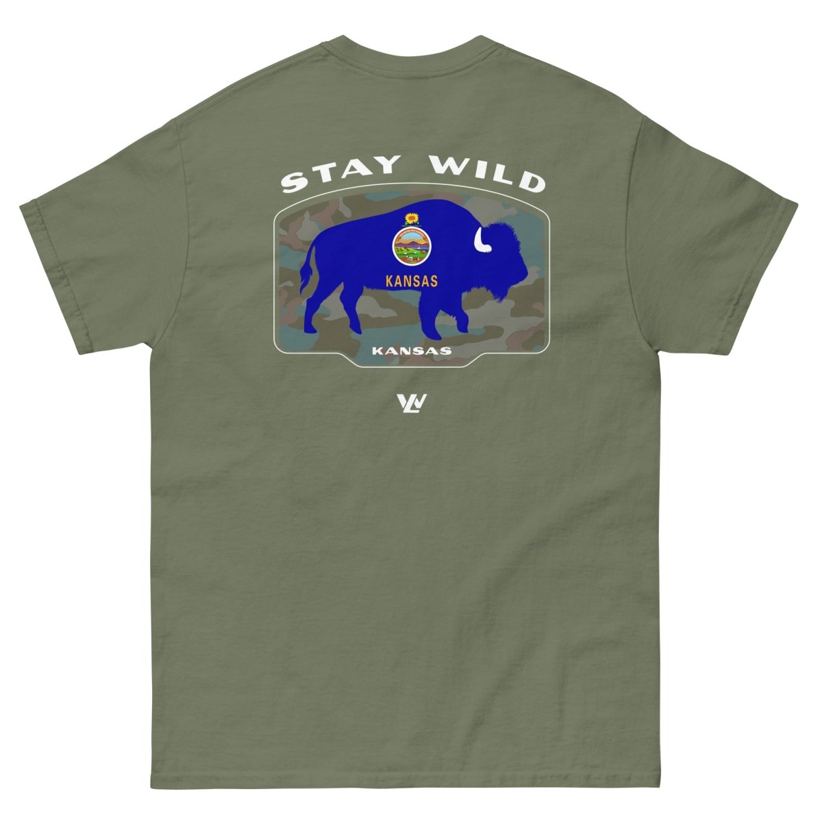 Stay Wild Kansas Bison T-Shirt - Wilding Life