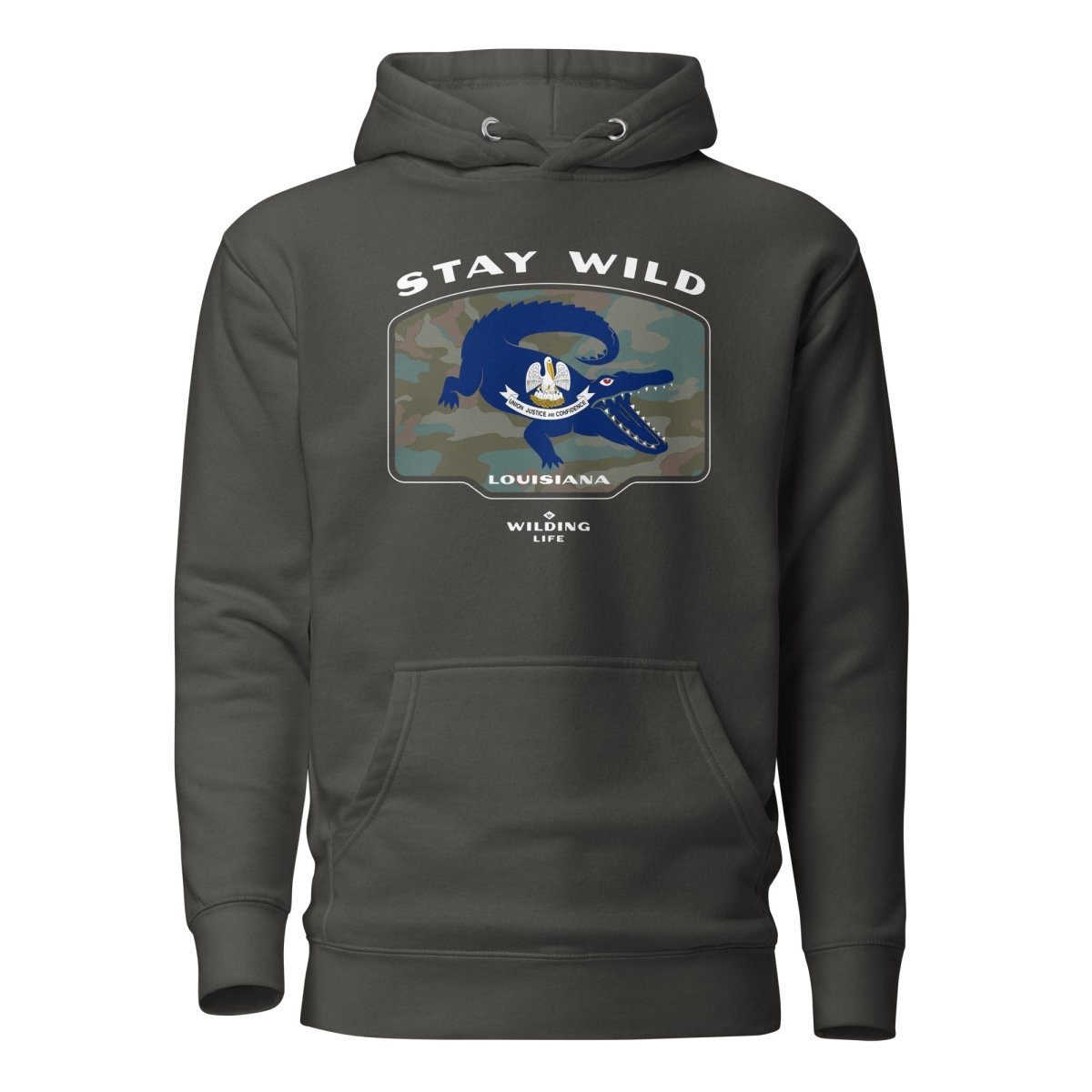 Stay Wild Louisiana Gator Hoodie - Wilding Life