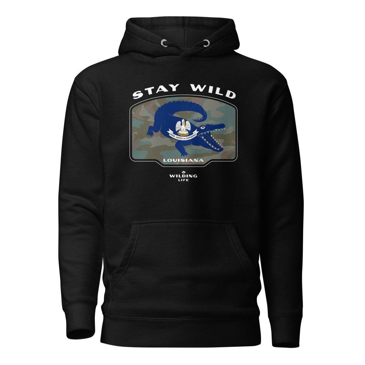 Stay Wild Louisiana Gator Hoodie - Wilding Life