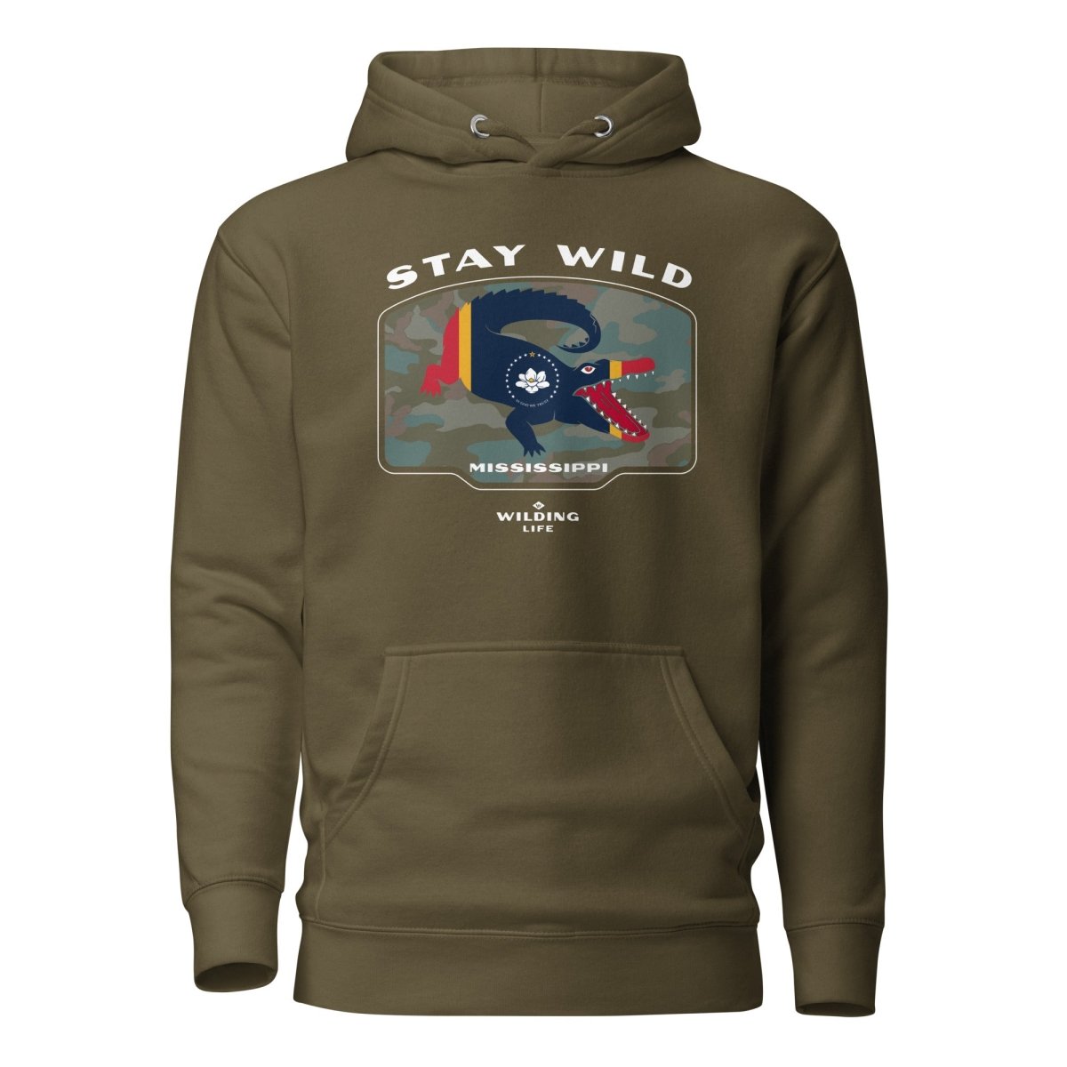 Stay Wild Mississippi Gator Hoodie - Wilding Life
