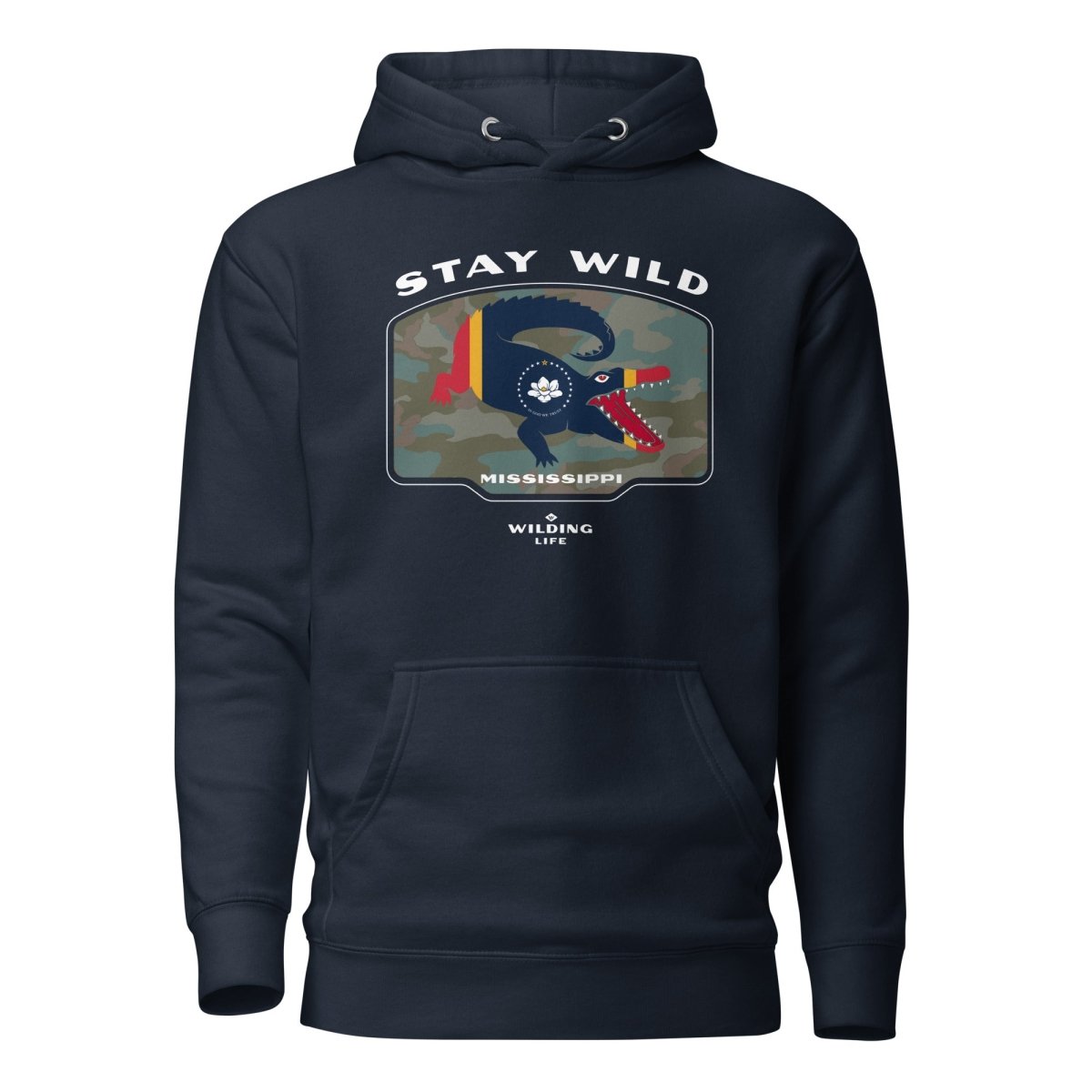 Stay Wild Mississippi Gator Hoodie - Wilding Life