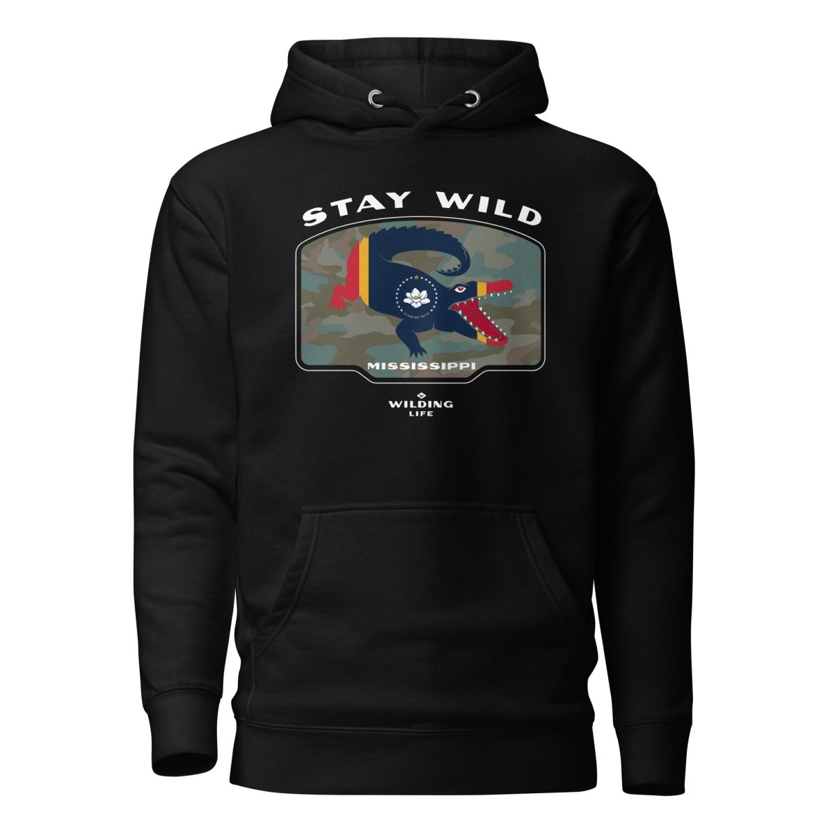 Stay Wild Mississippi Gator Hoodie - Wilding Life