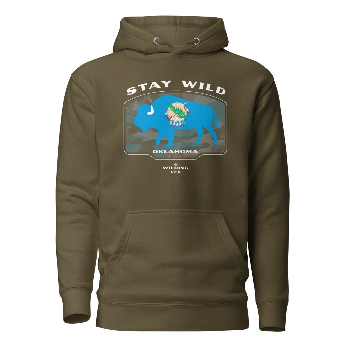 Stay Wild Oklahoma Buffalo Hoodie - Wilding Life
