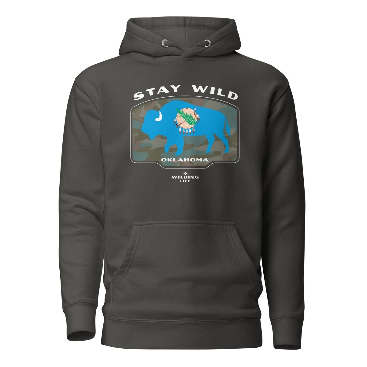 Stay Wild Oklahoma Buffalo Hoodie - Wilding Life