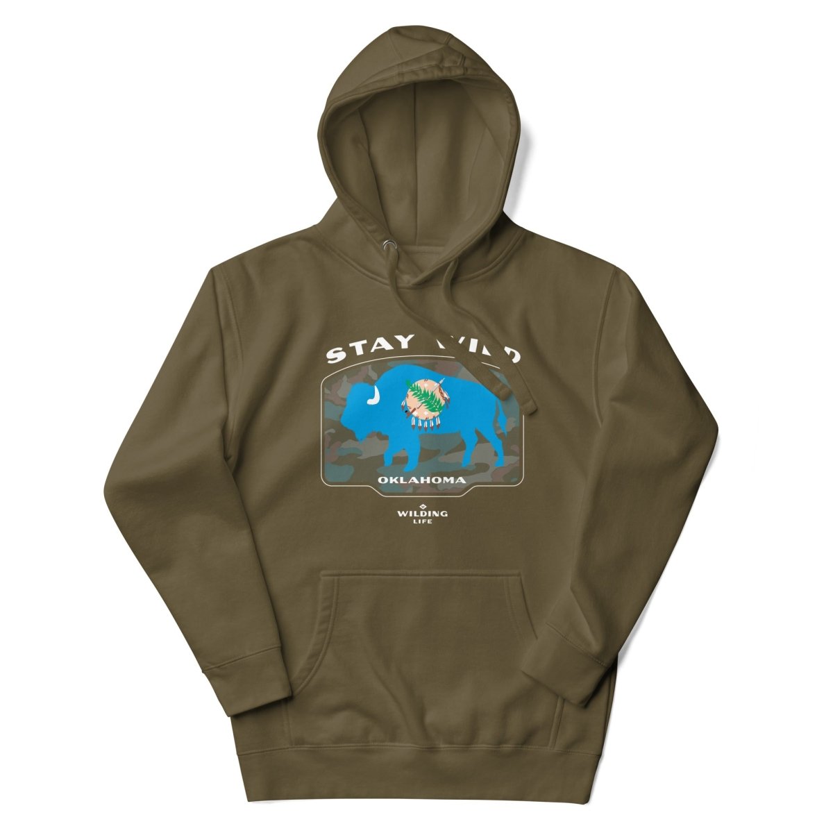 Stay Wild Oklahoma Buffalo Hoodie - Wilding Life