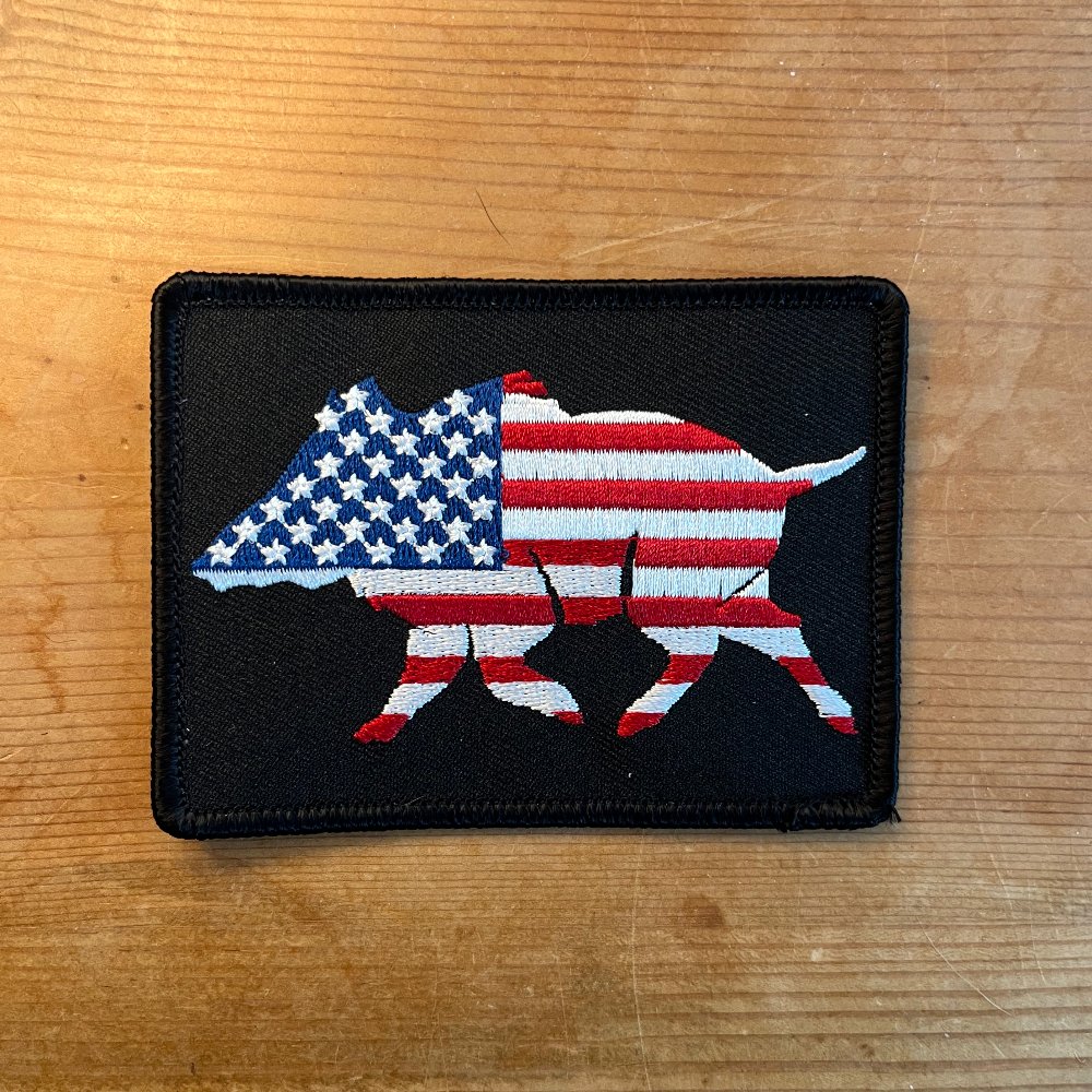 U.S.A. Boar Embroidered Patch - Wilding Life