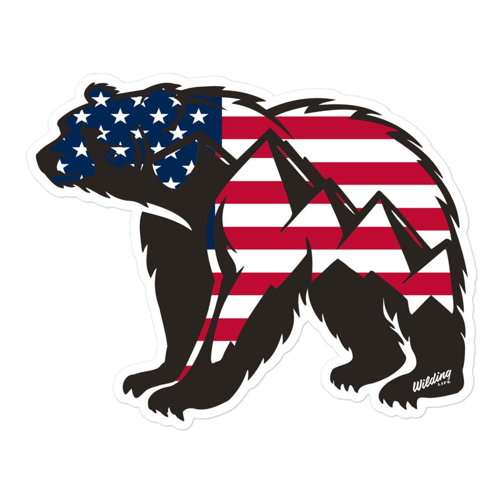 U.S.A. Mountain Bear Decal - Wilding Life