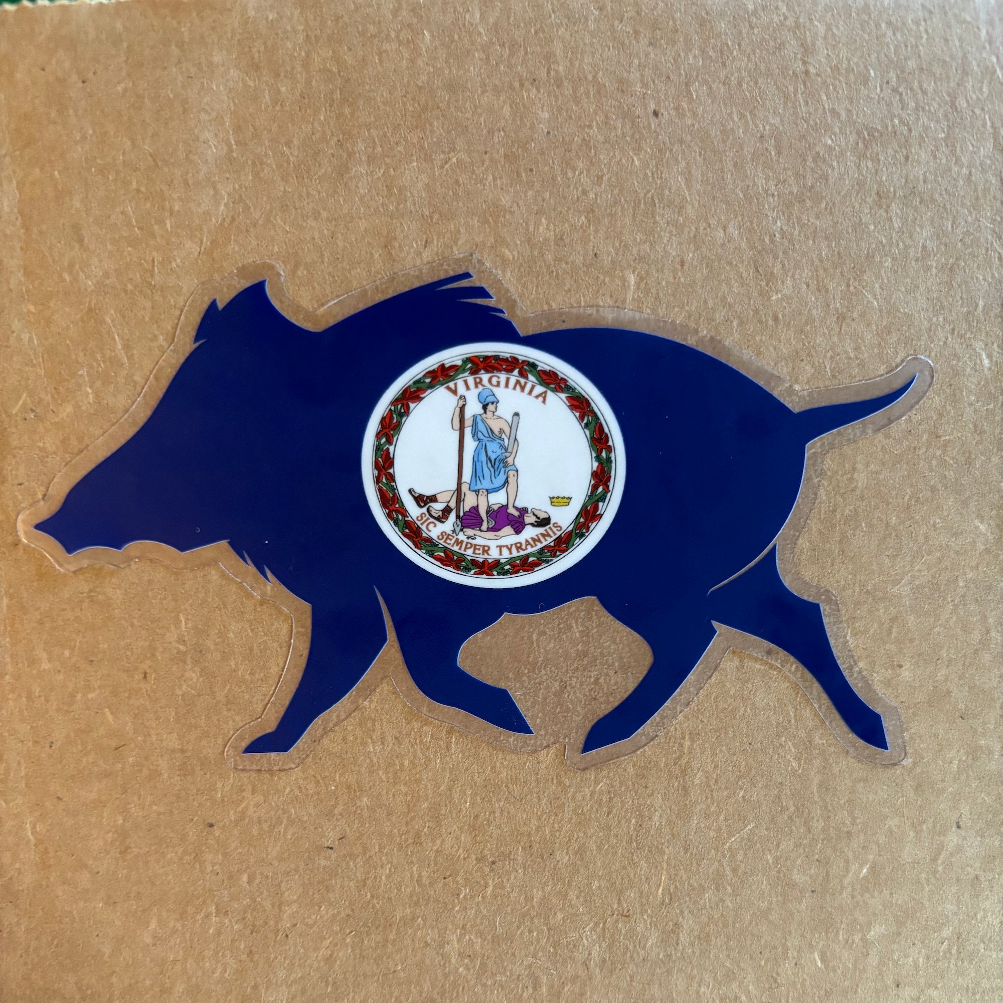 Virginia Boar Clear Cut Decal - Wilding Life