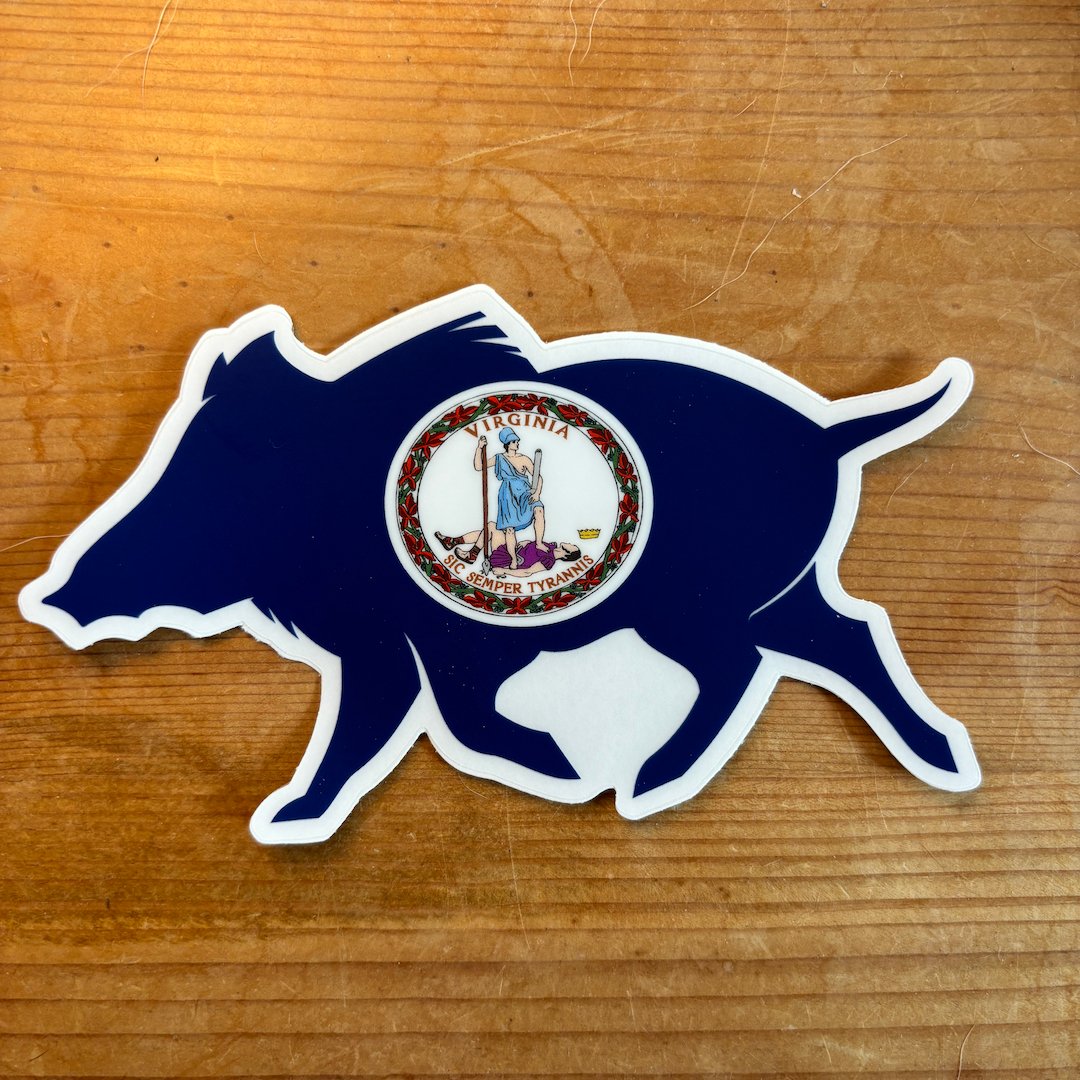 Virginia Boar Clear Cut Decal - Wilding Life