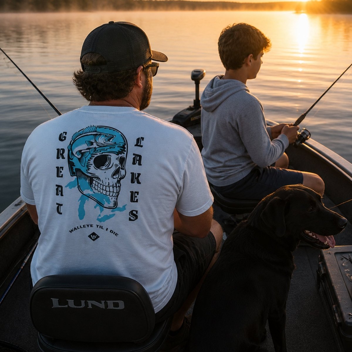 Walleye Till I Die Great Lakes Pocket Tee - Wilding Life