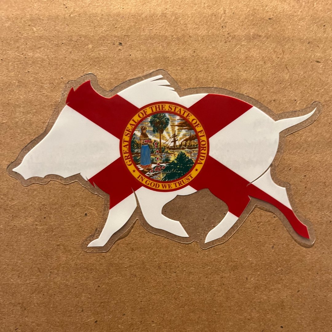 Florida Boar Die Cut Decal - Wilding Life