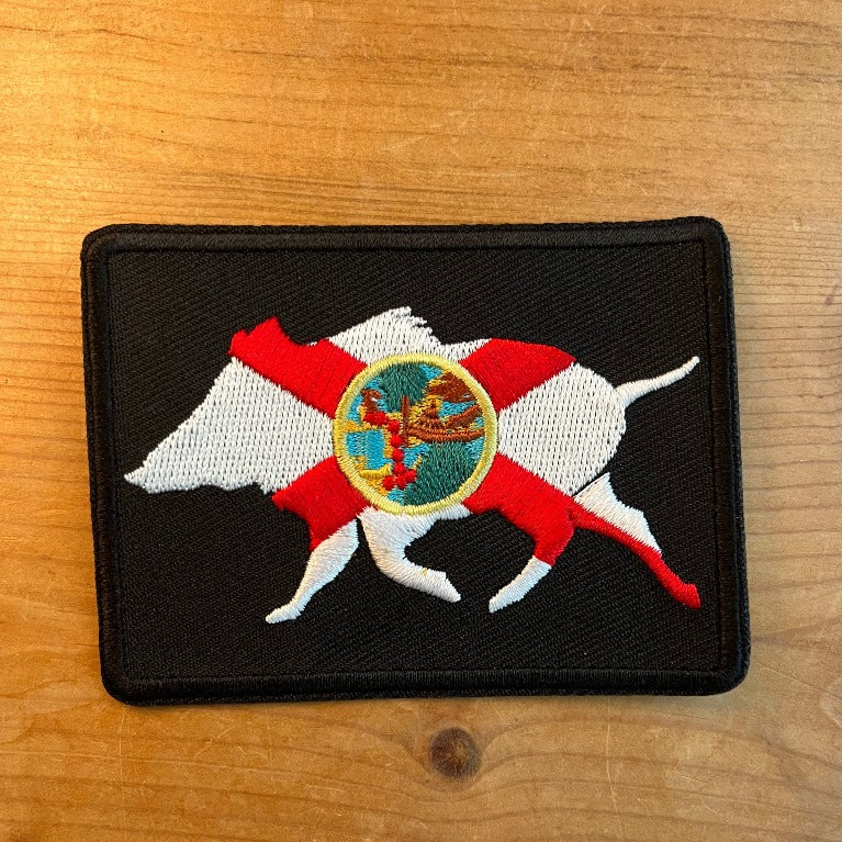 Florida Boar Embroidered Patch - Wilding Life